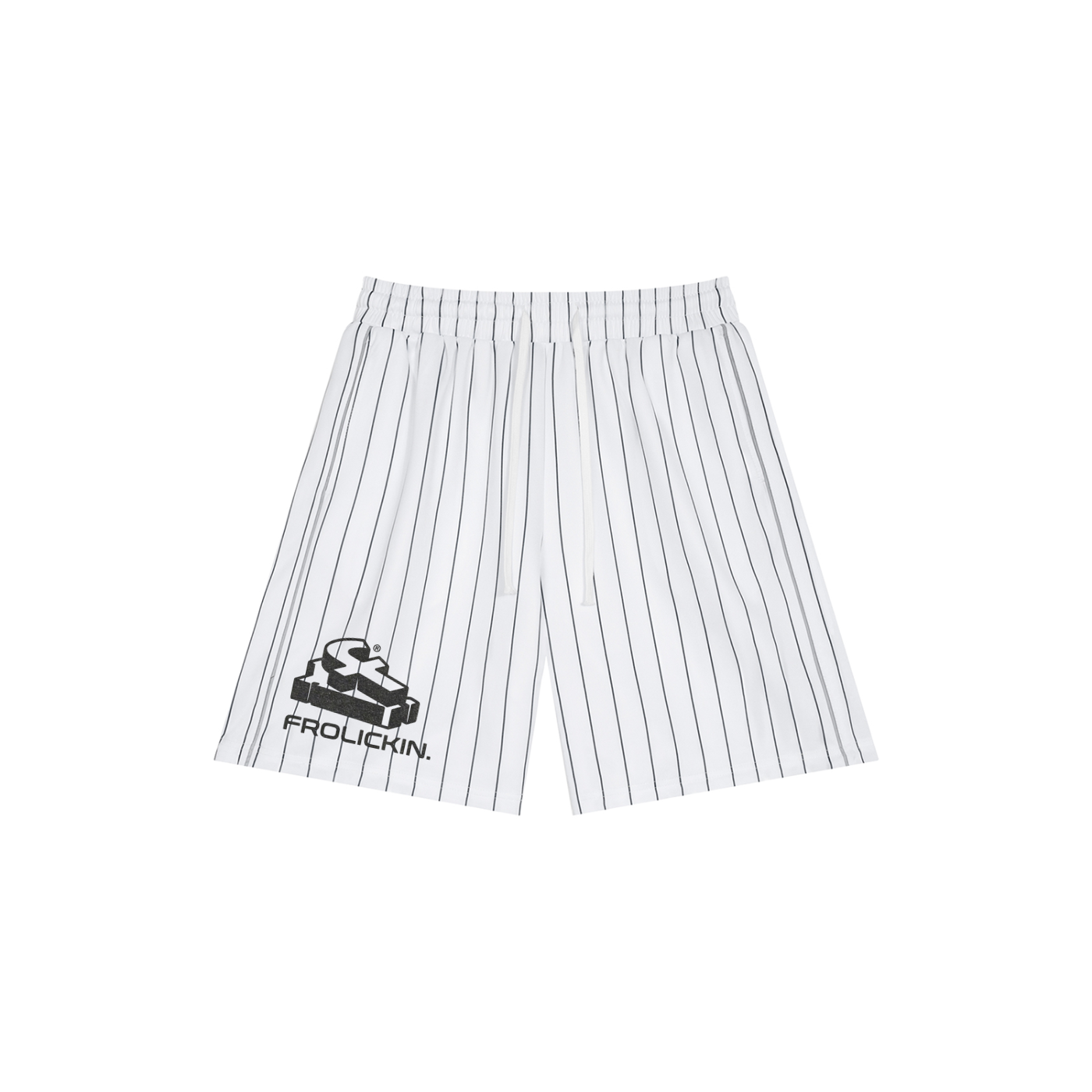 Unisex Striped Loose Fit Shorts