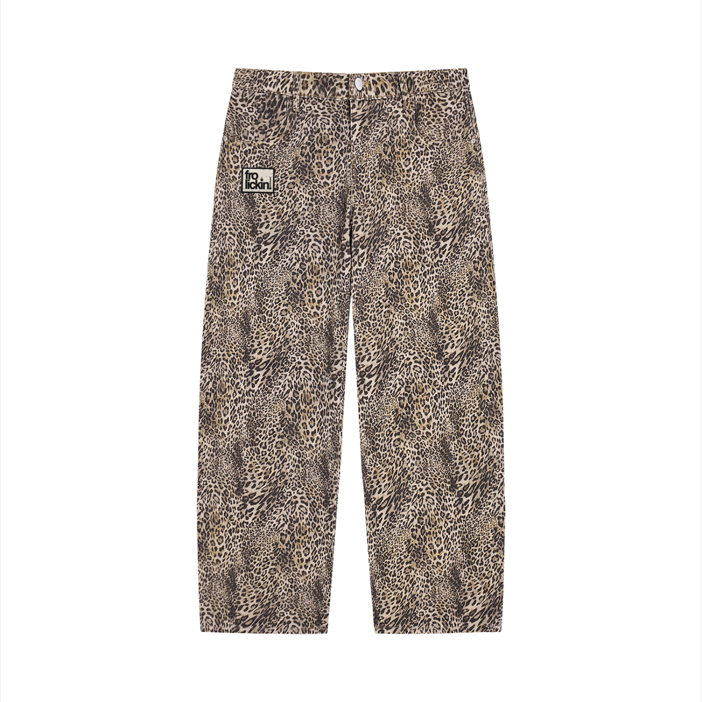wide leg leopard jeans vol. ii