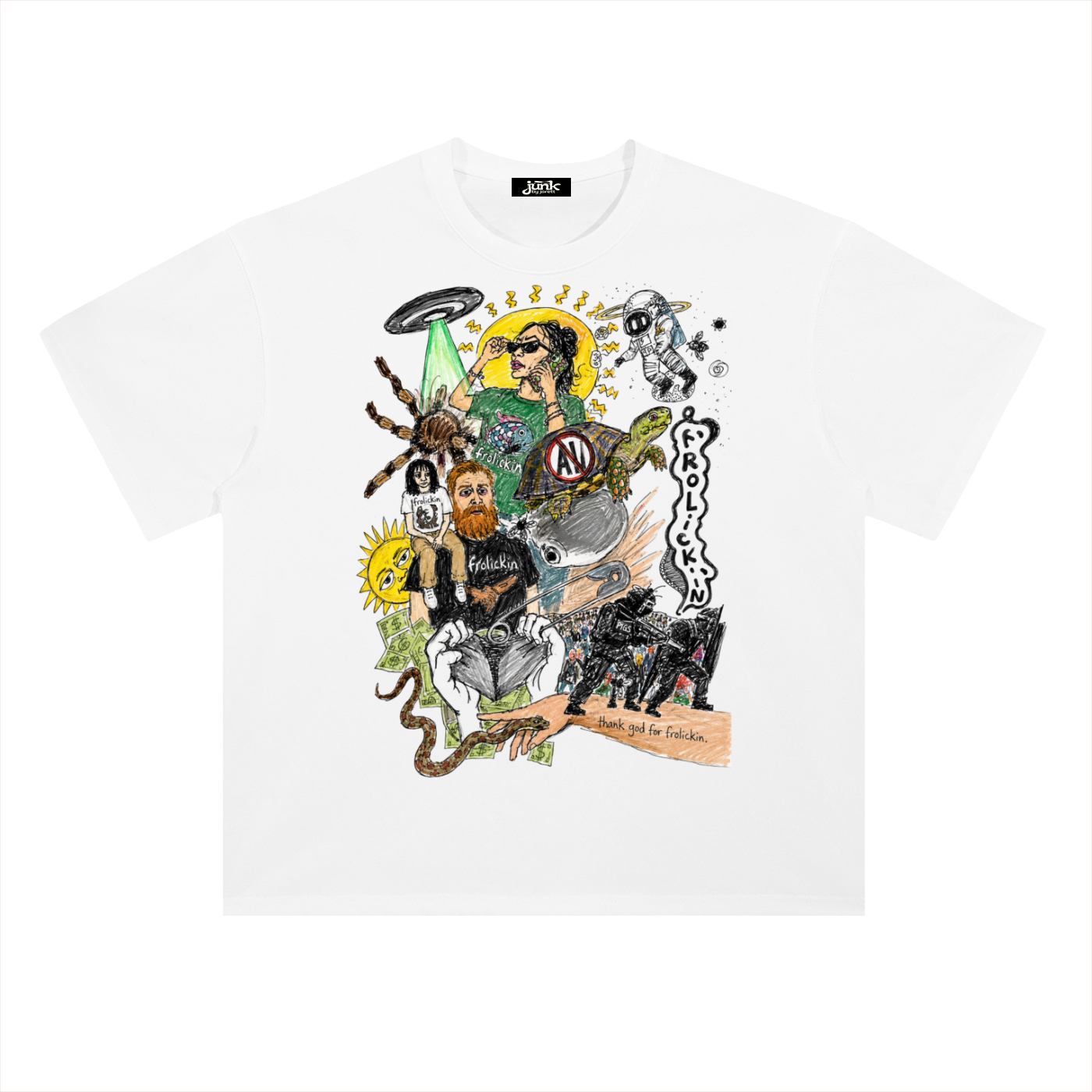 THANK GAWD 4 frolickin. tee