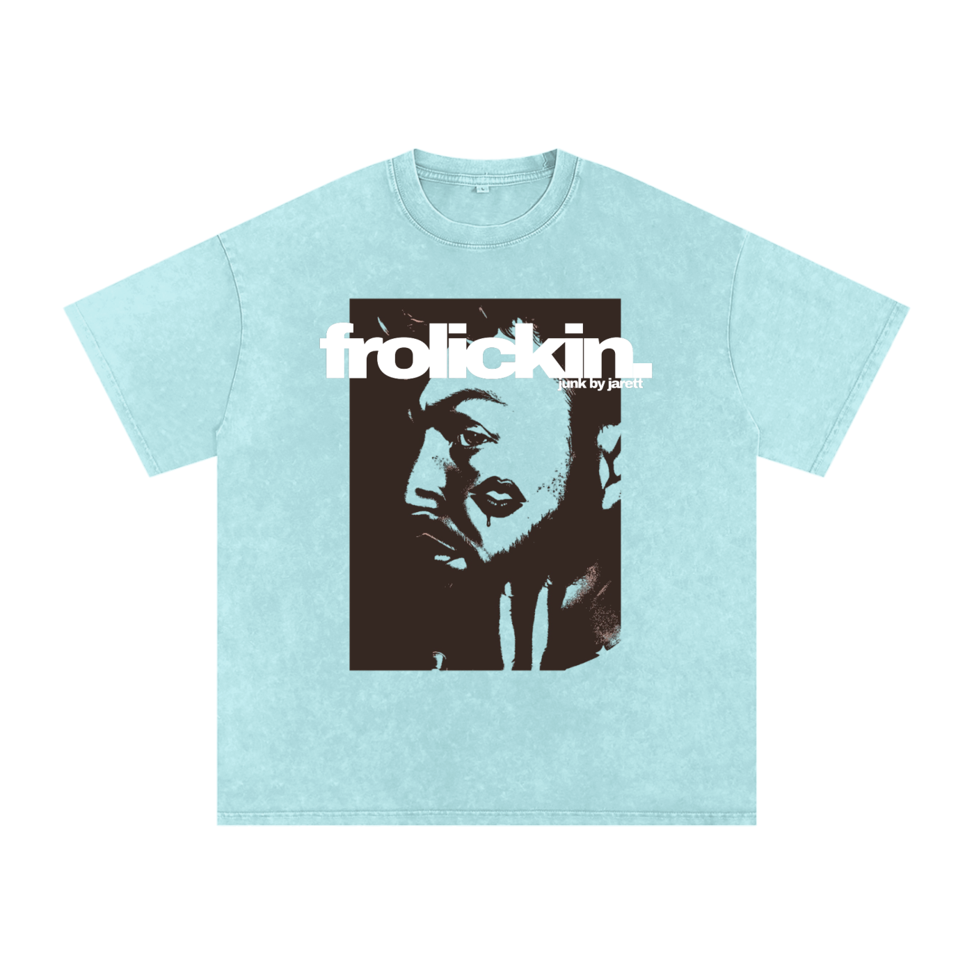 “loverboy” Snow Washed Oversized Cotton T-Shirt