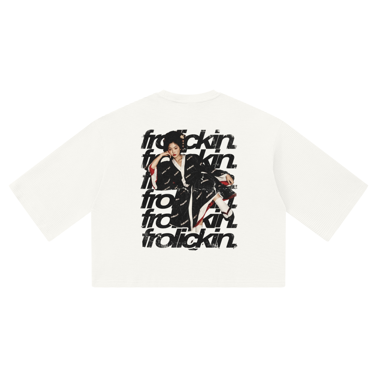 DRAGON boxy waffle tee