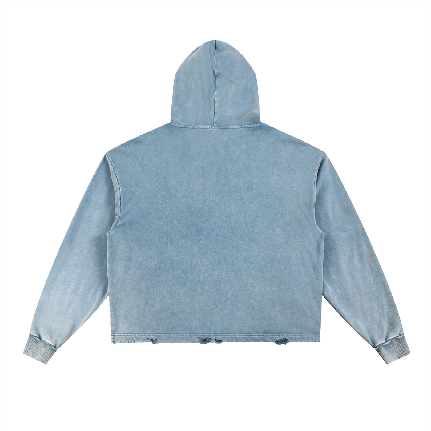 flat earther’s hand freyed hoodie