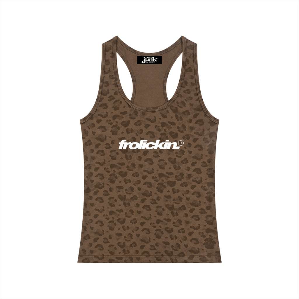 feminine fit leopard print tank