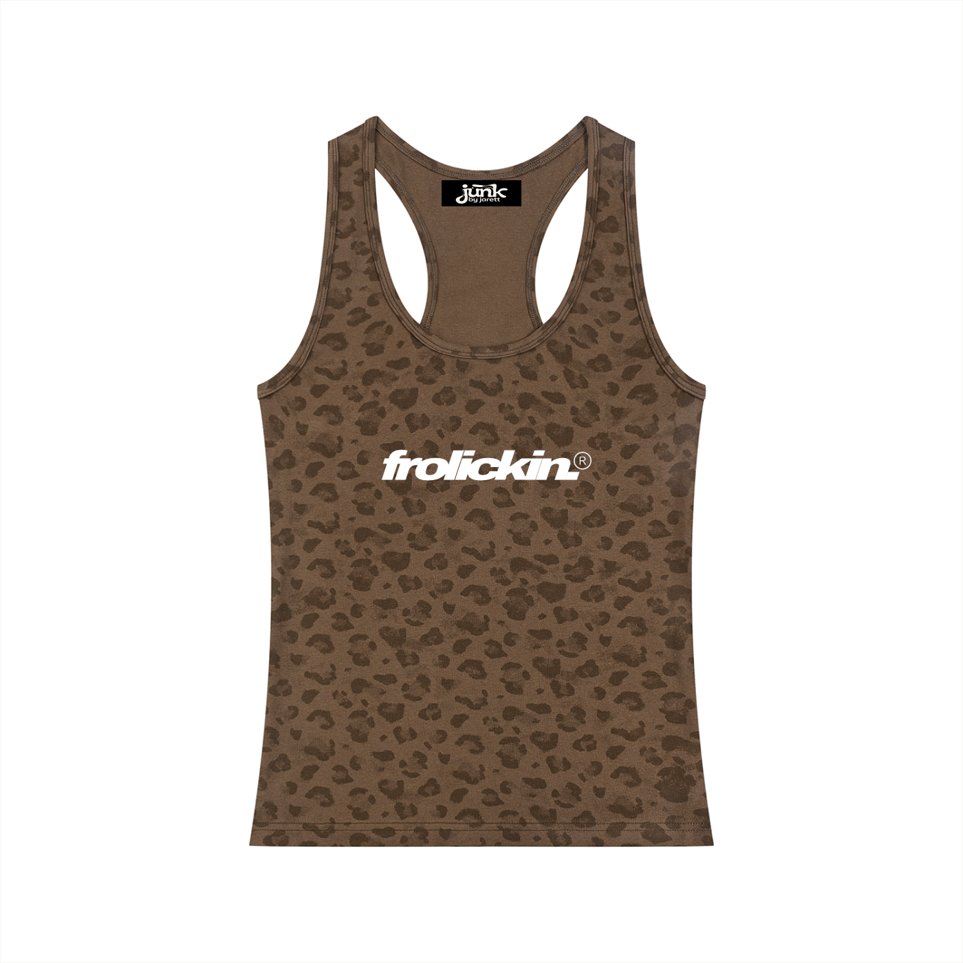 feminine fit leopard print tank
