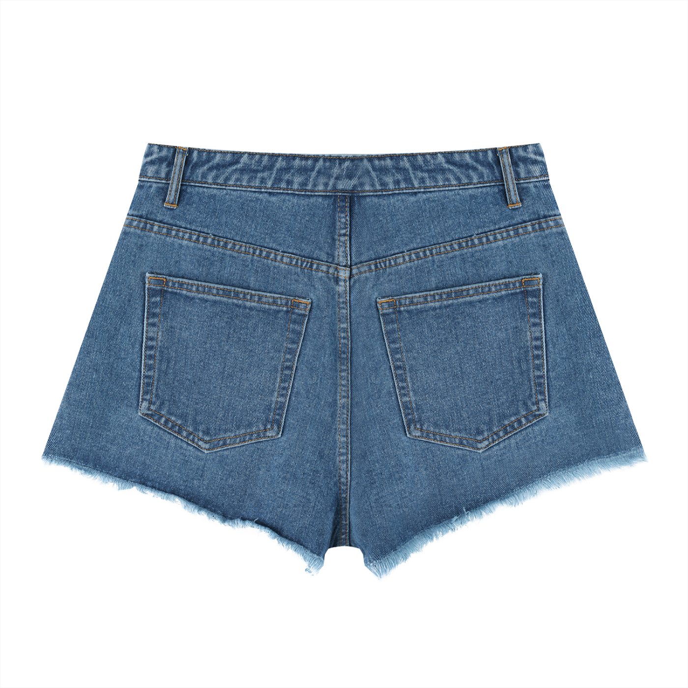 high rise denim shawties