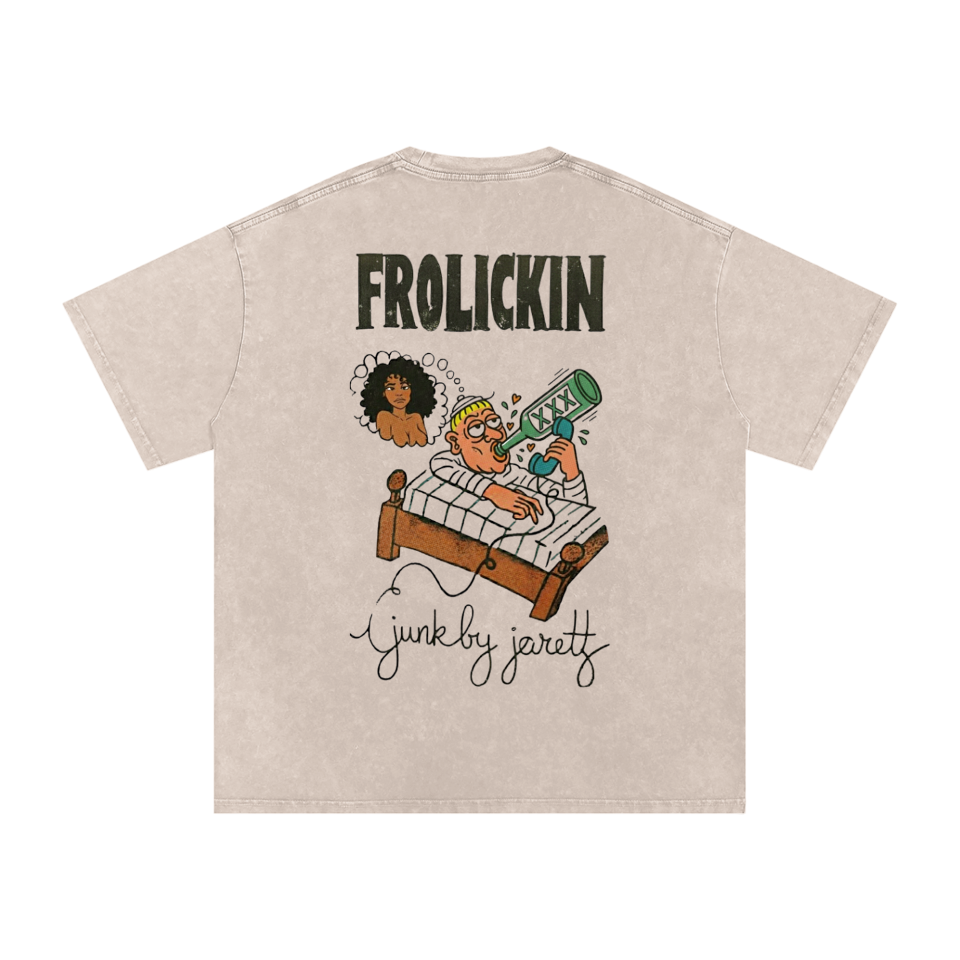 i ran 2 Cambodia V2 — Snow Washed Oversized Cotton T-Shirt