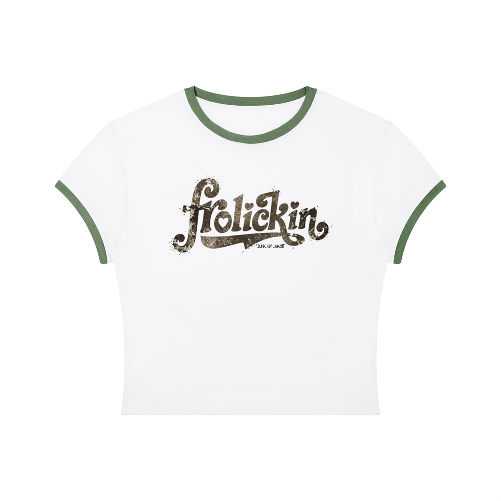slim fit DUTCH cropped ringer tee version 1