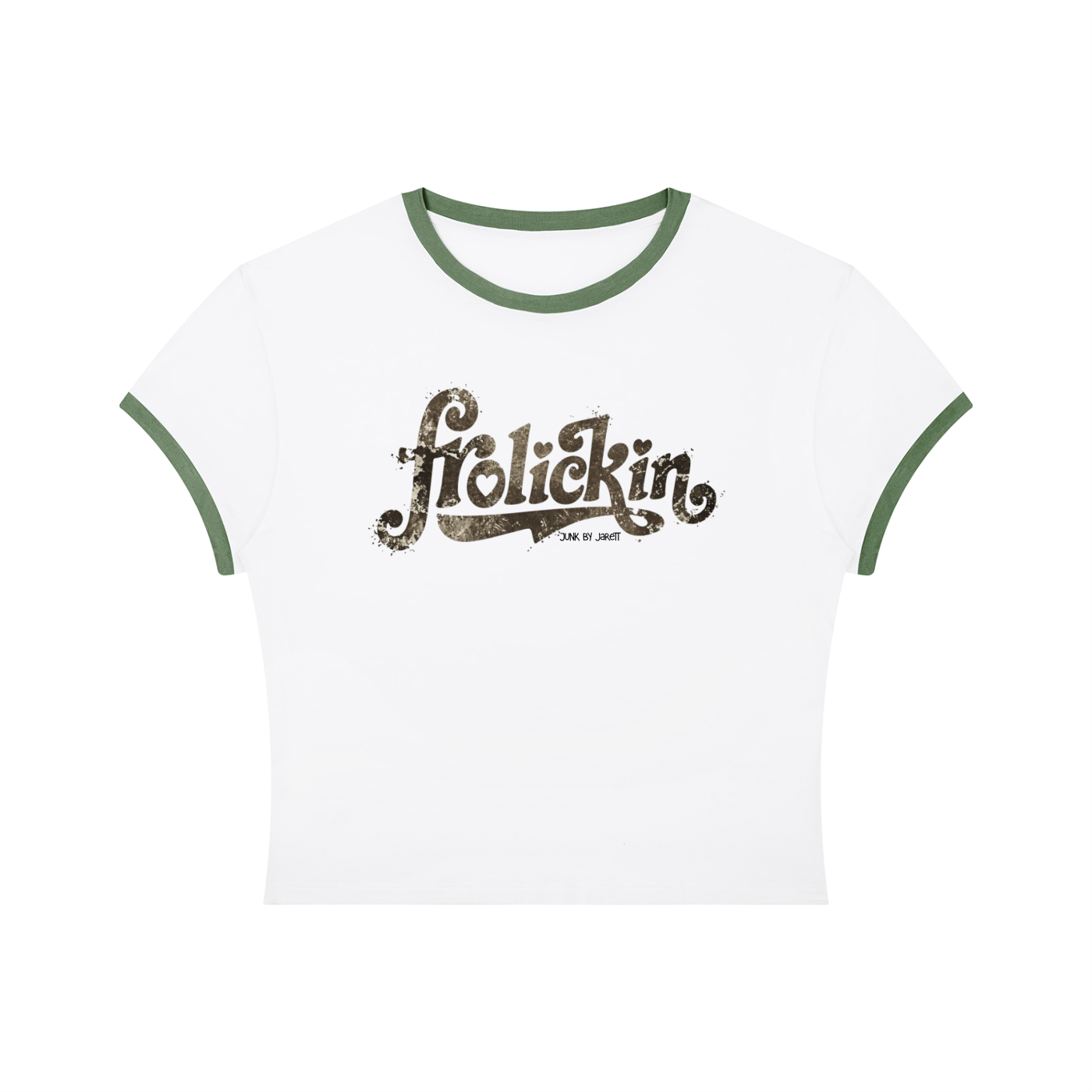 slim fit DUTCH cropped ringer tee version 1