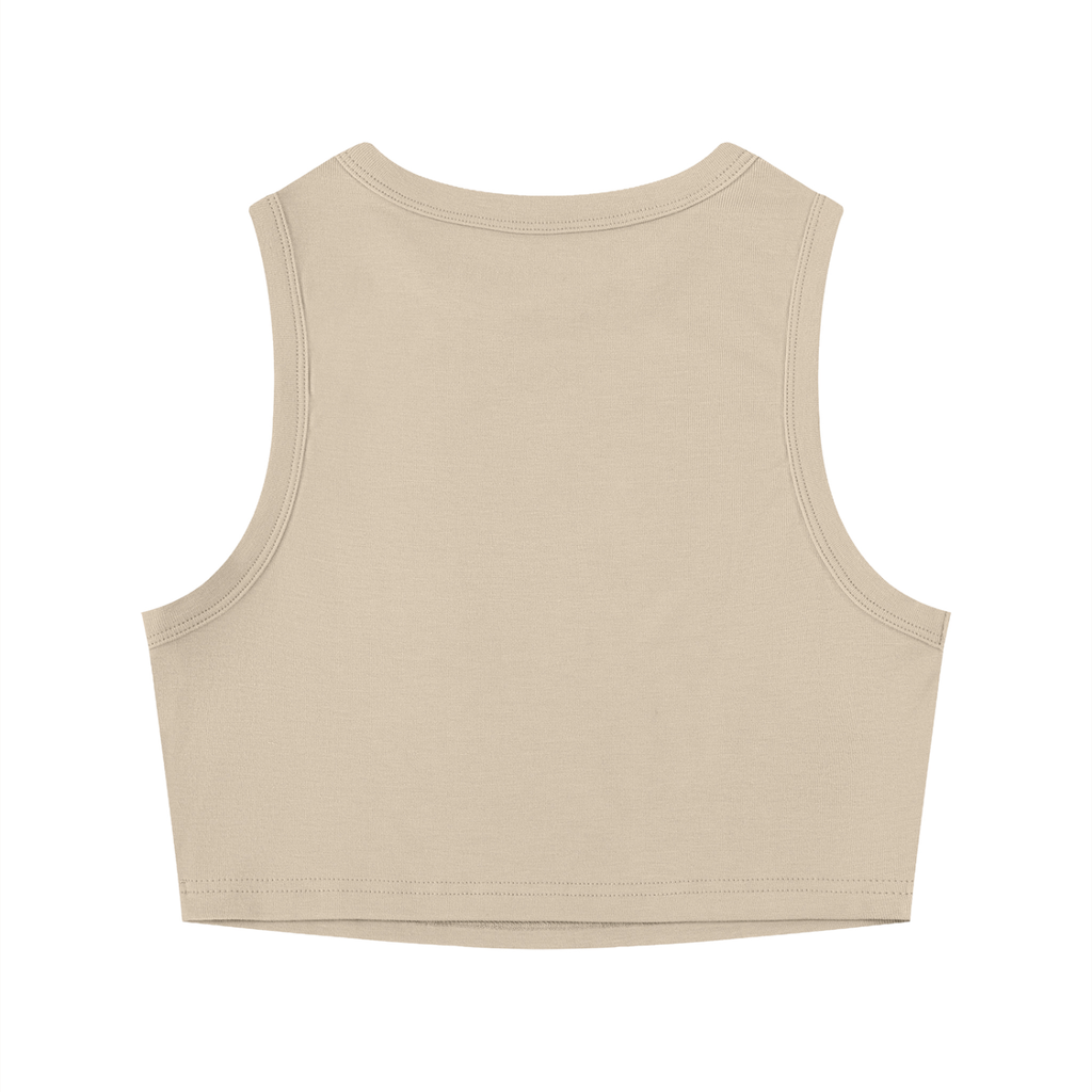 ladies tight crewneck tank