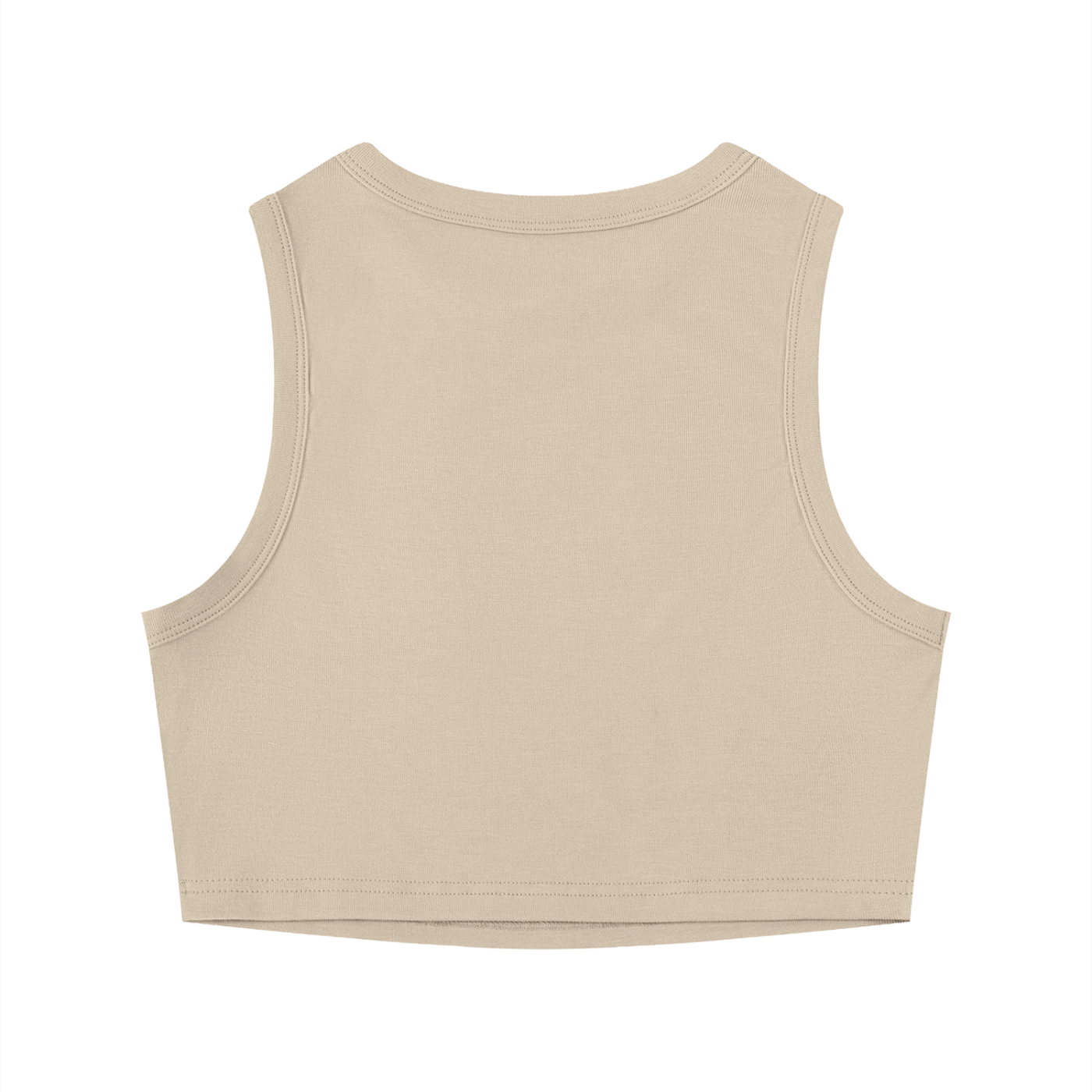 ladies tight crewneck tank