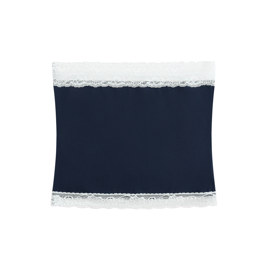 Women's Cropped Paneled Tube Top