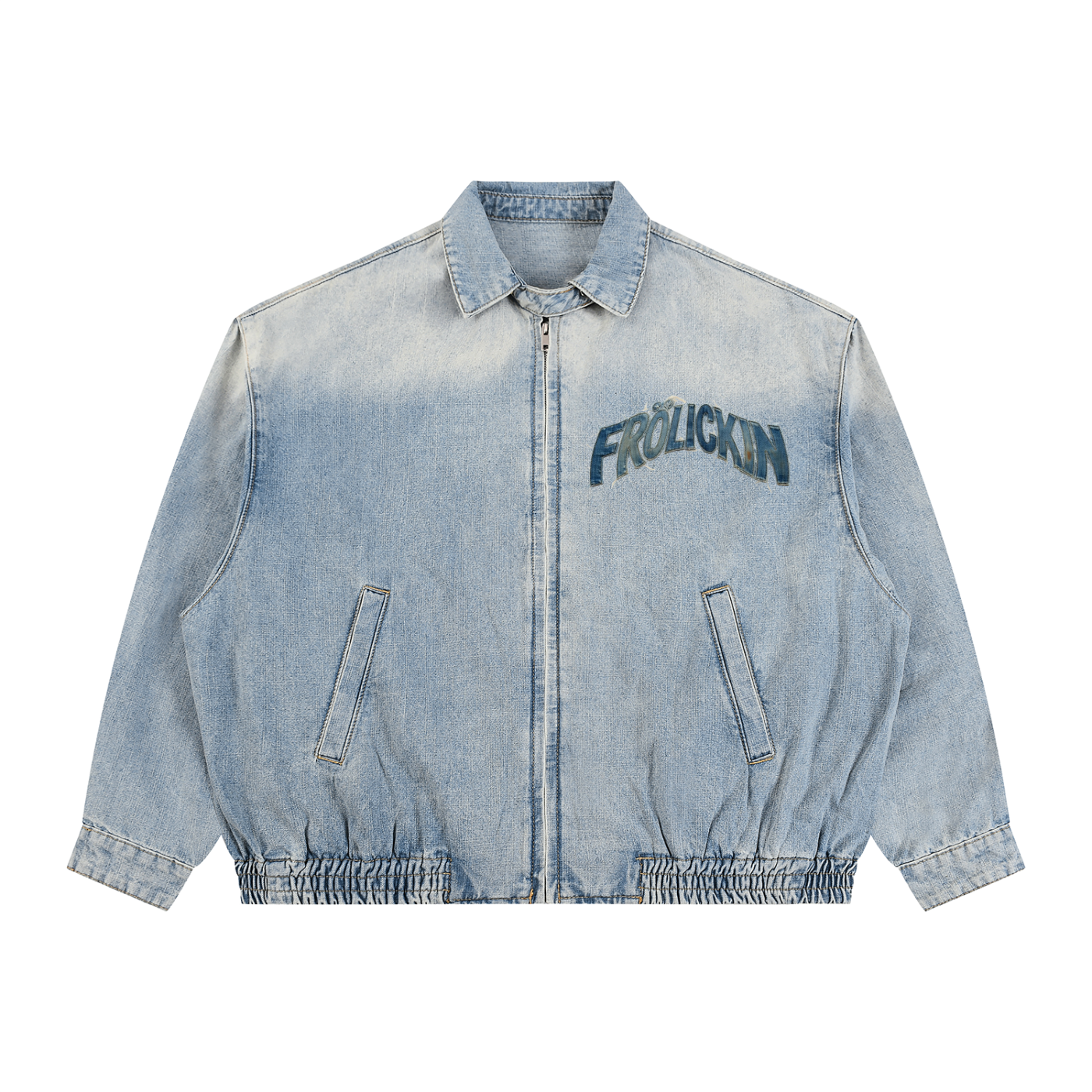 full zip denim jacket