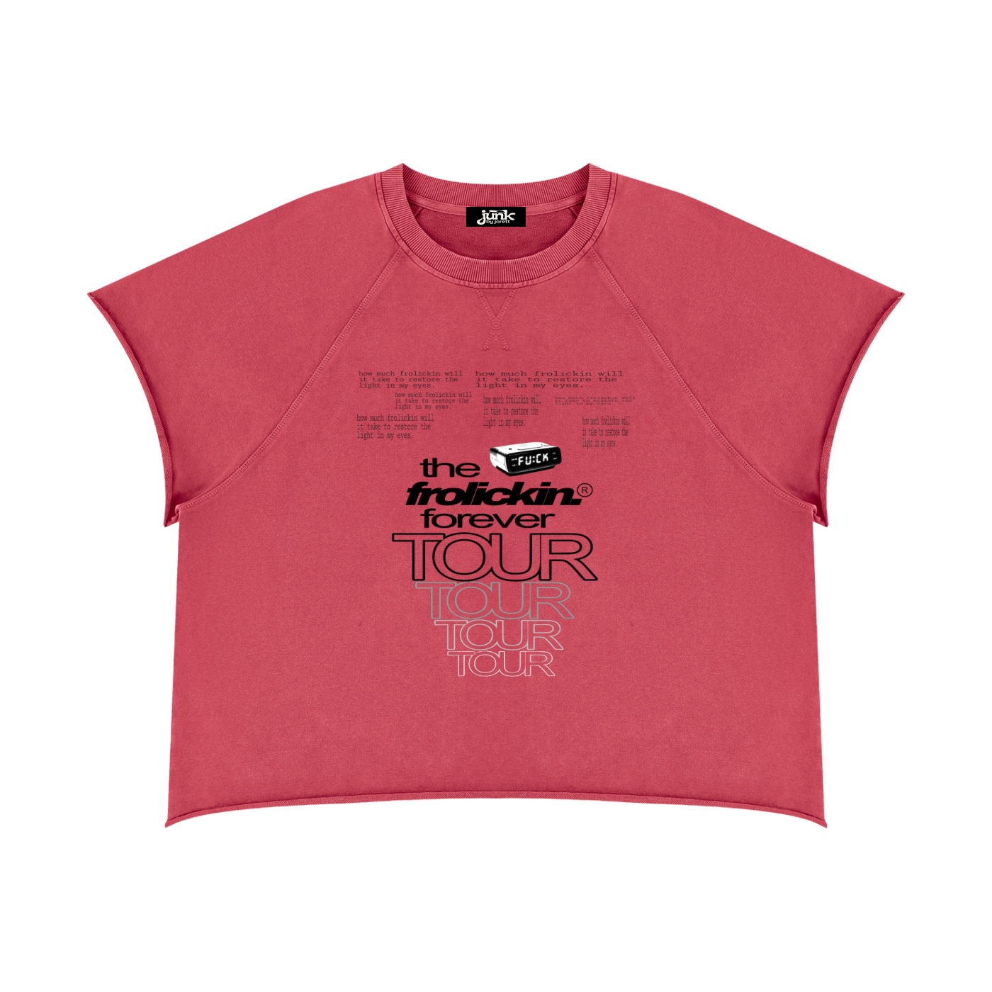 frolickin. forever tour raw edge tee