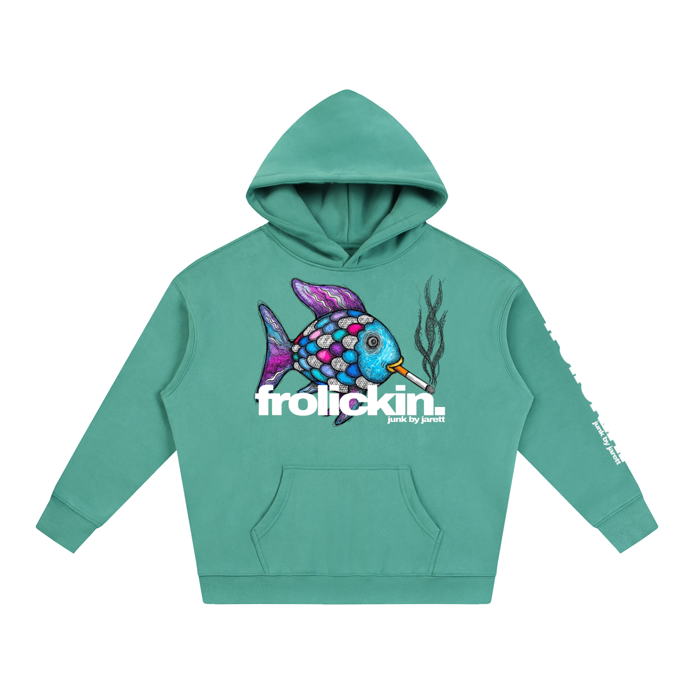 rainbow fish hoodie