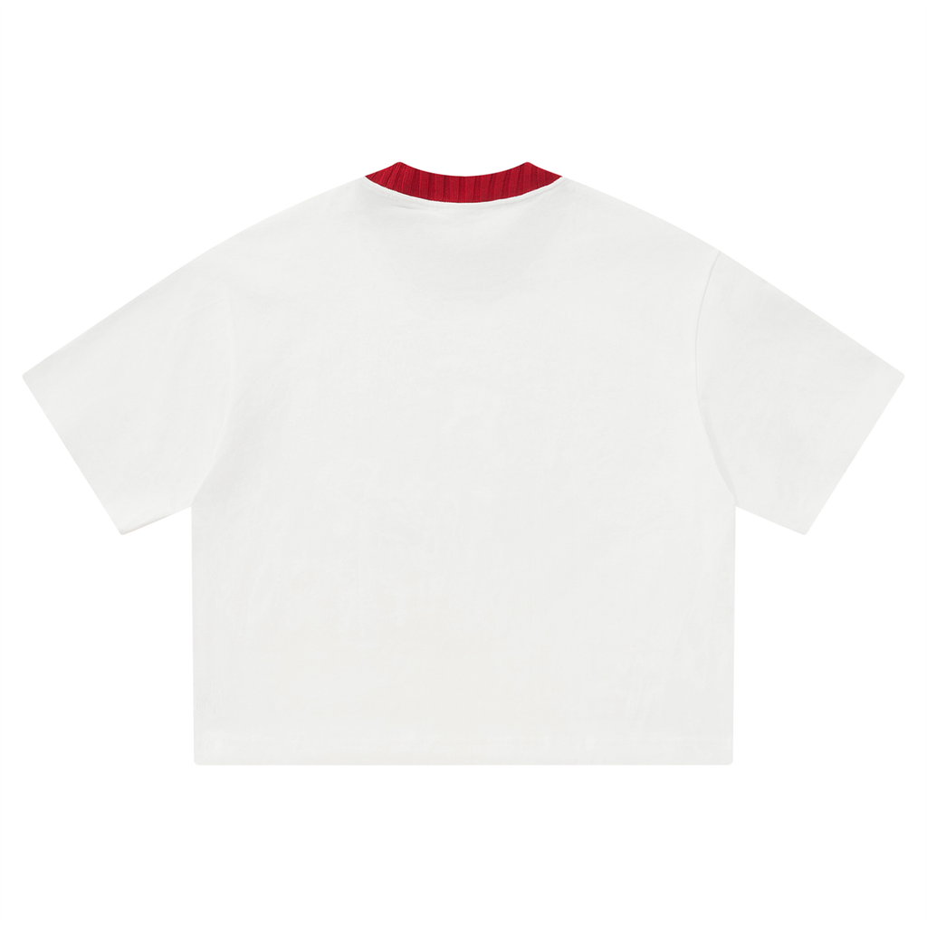 KNIT NECK heavyweighted tee