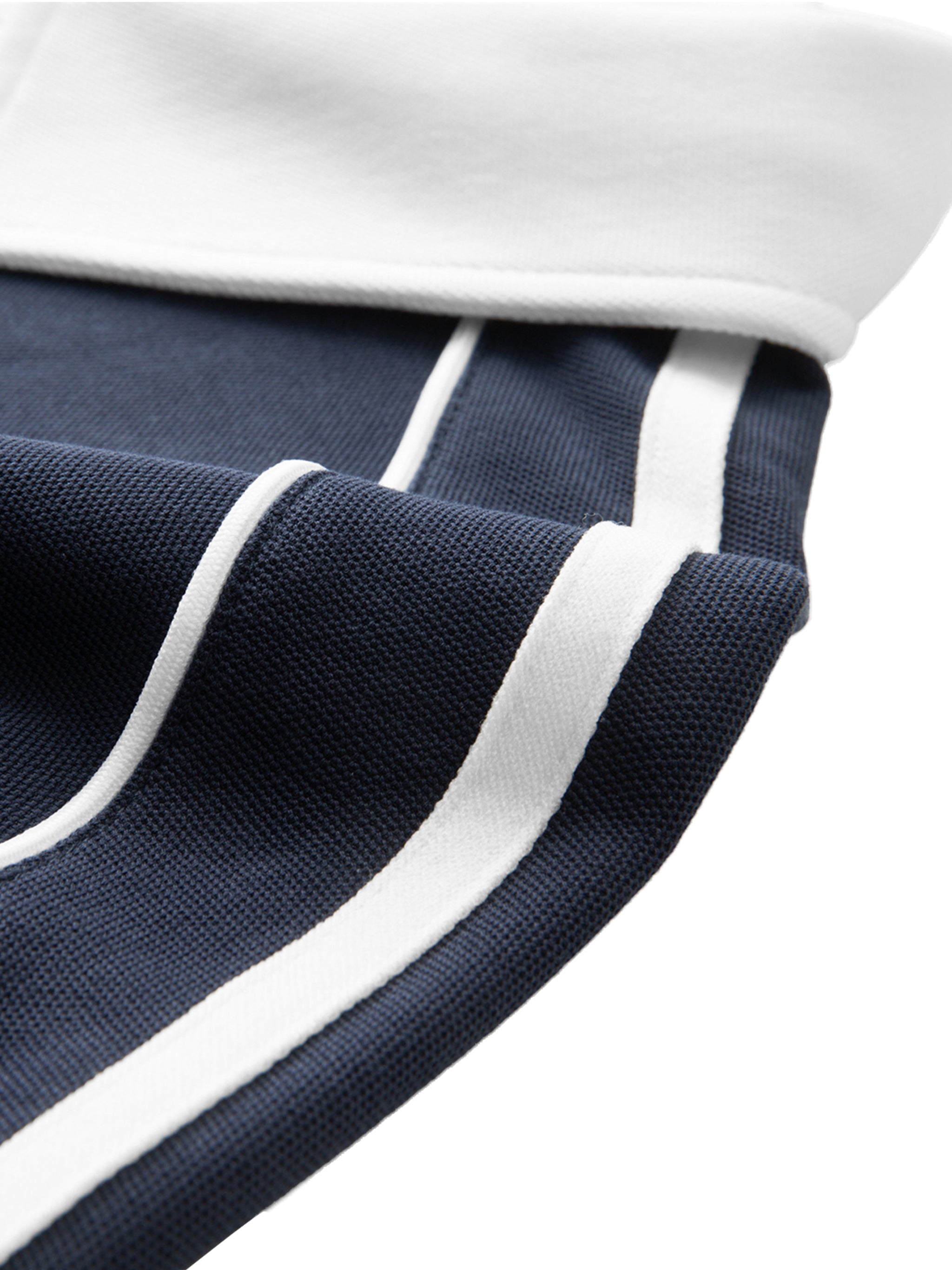 SPEED RACER Contrast Collar Short-Sleeve Polo Shirt