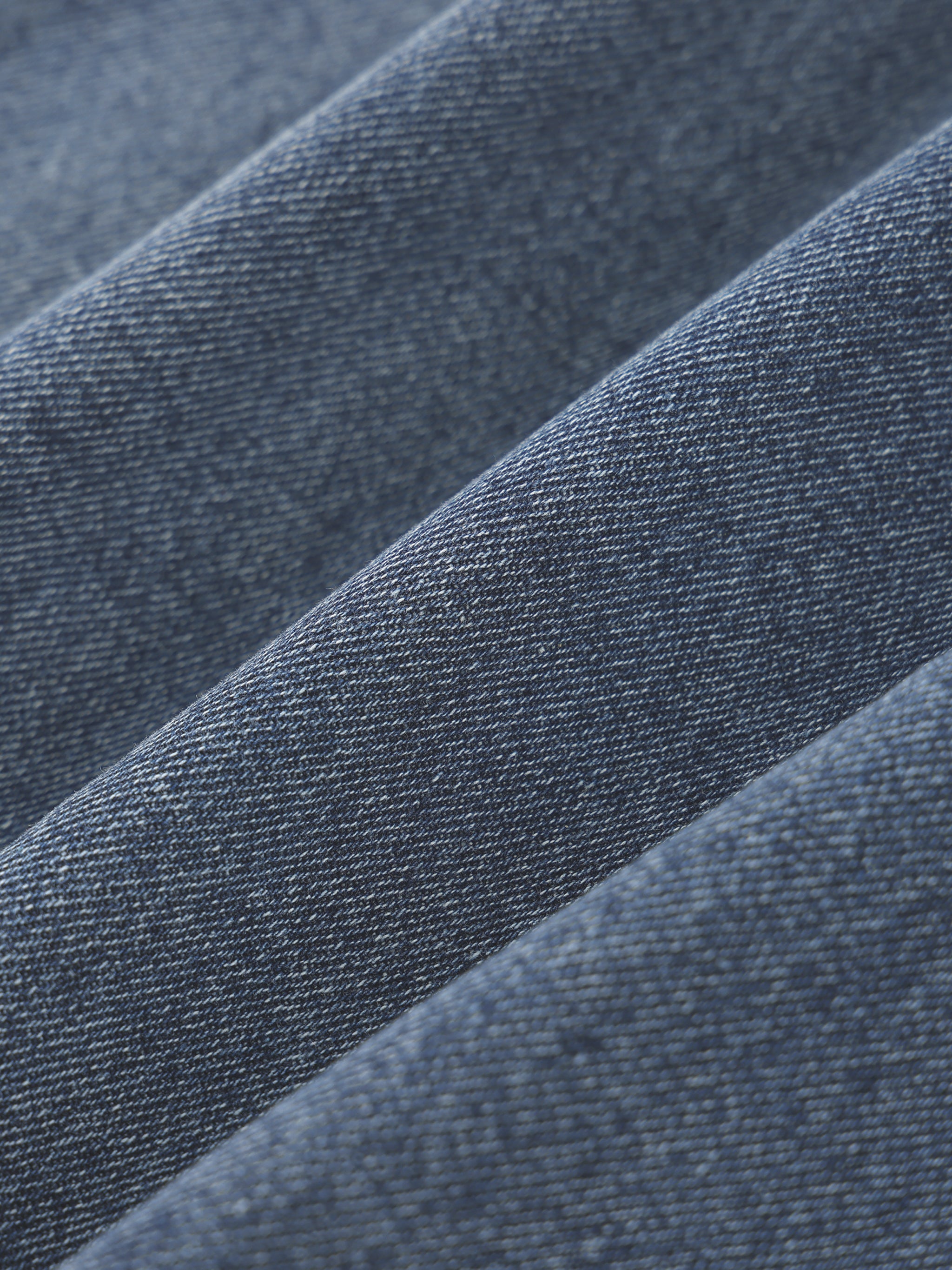 boxy quarter zip denim polo