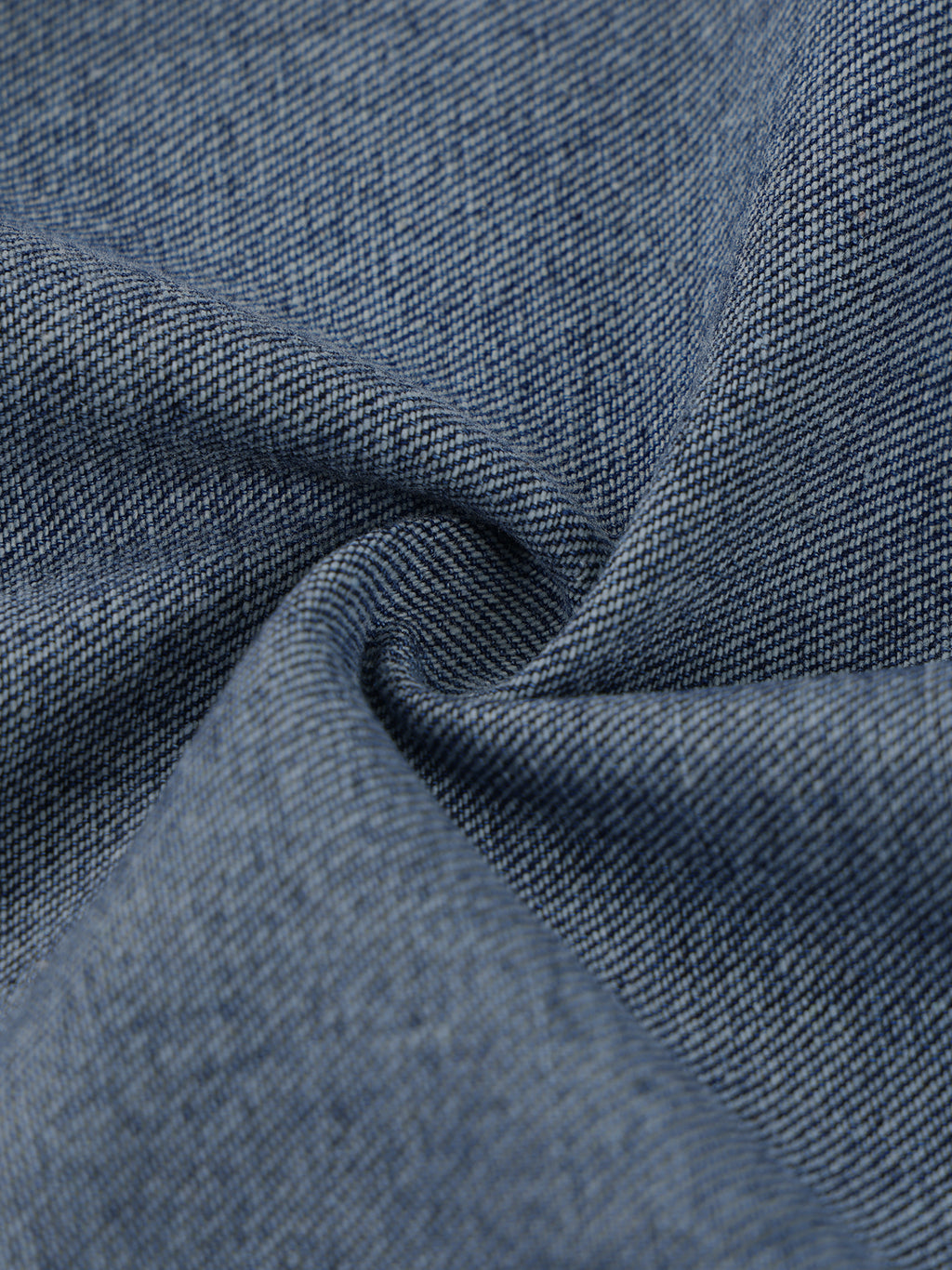 boxy quarter zip denim polo