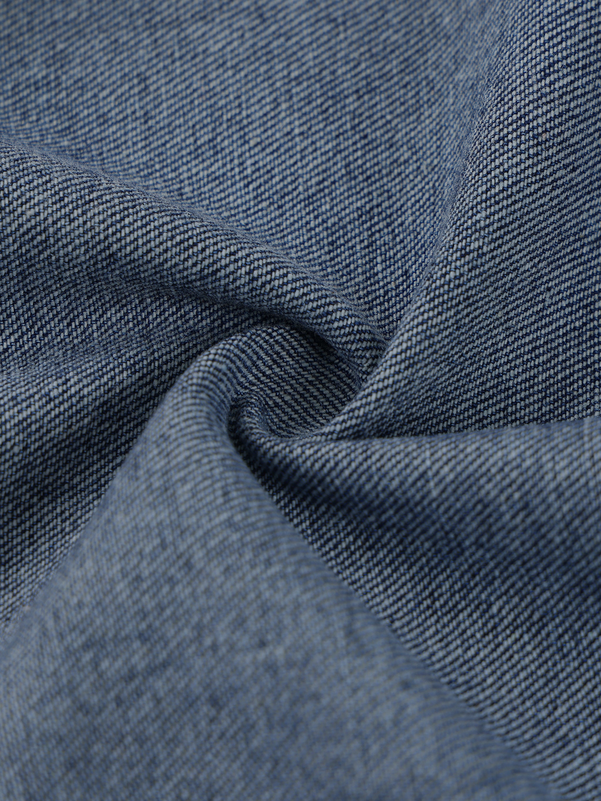 boxy quarter zip denim polo