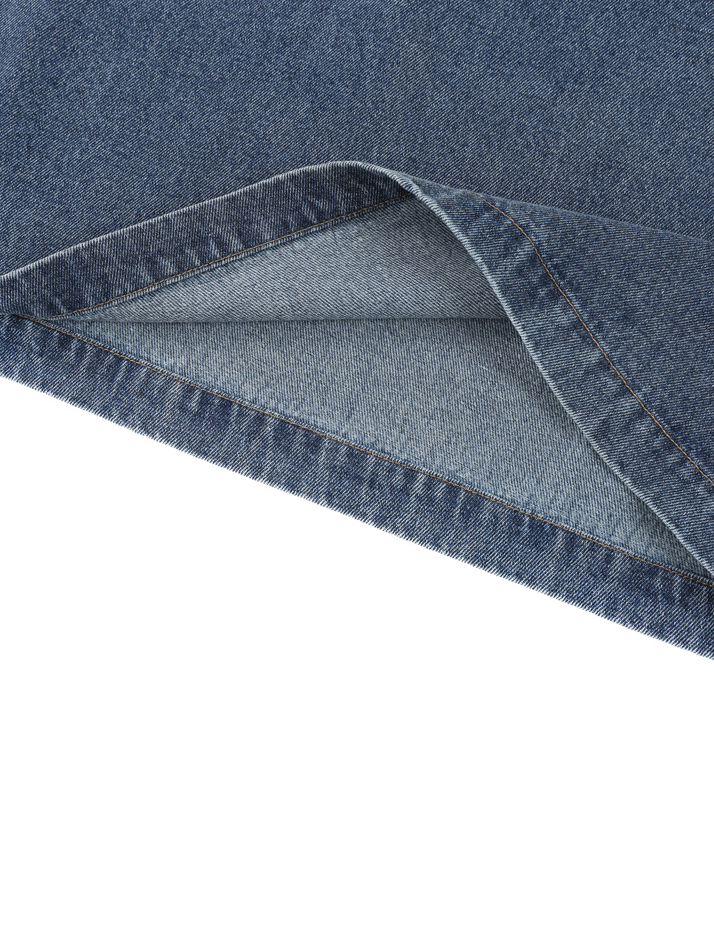 boxy quarter zip denim polo